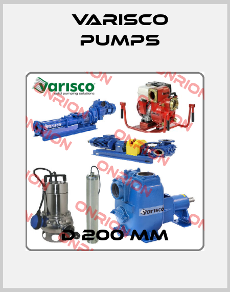 D 200 mm Varisco pumps