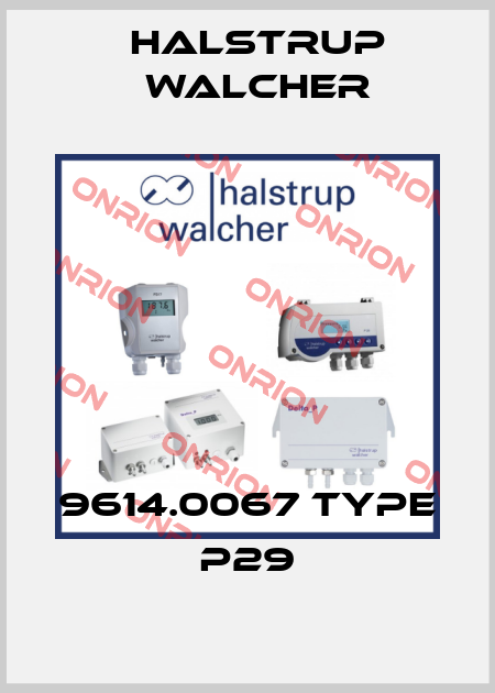 9614.0067 Type P29 Halstrup Walcher