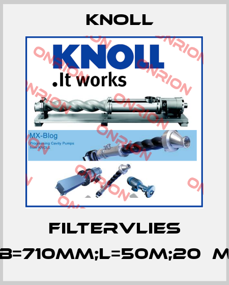 Filtervlies B=710mm;L=50m;20µm KNOLL