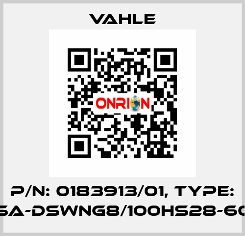 P/n: 0183913/01, Type: SA-DSWNG8/100HS28-60 Vahle