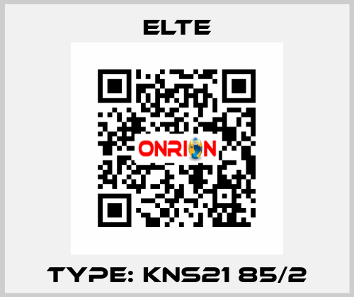 Type: KNS21 85/2 Elte