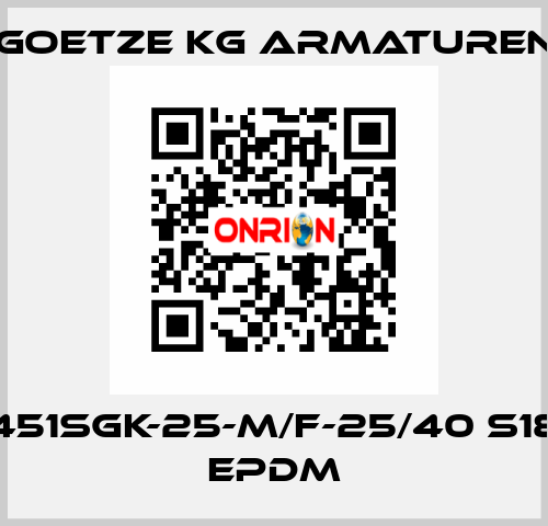 451sGK-25-m/f-25/40 S18 EPDM Goetze KG Armaturen