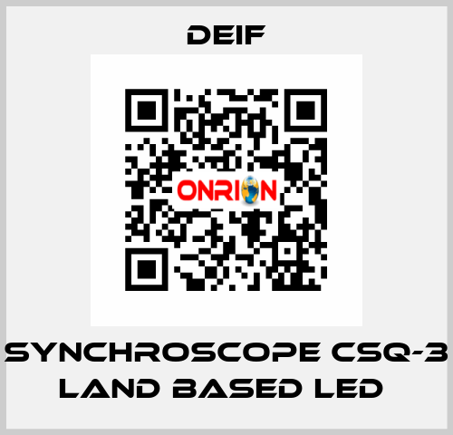 SYNCHROSCOPE CSQ-3 LAND BASED LED  Deif