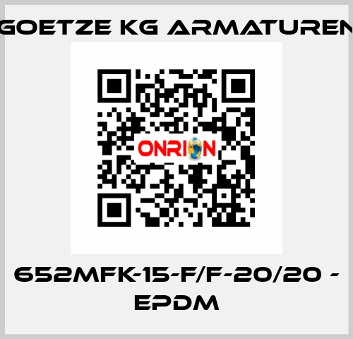 652mFK-15-f/f-20/20 - EPDM Goetze KG Armaturen