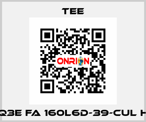 Q3E FA 160L6D-39-CUL H TEE