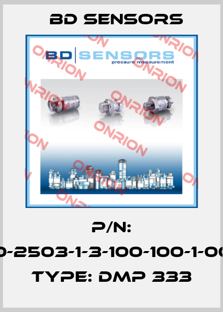 P/N: 130-2503-1-3-100-100-1-000, Type: DMP 333 Bd Sensors