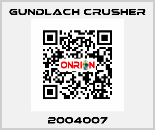 2004007 Gundlach Crusher