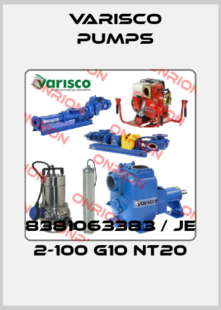 8381063383 / JE 2-100 G10 NT20 Varisco pumps
