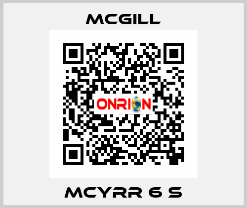 MCYRR 6 S McGill