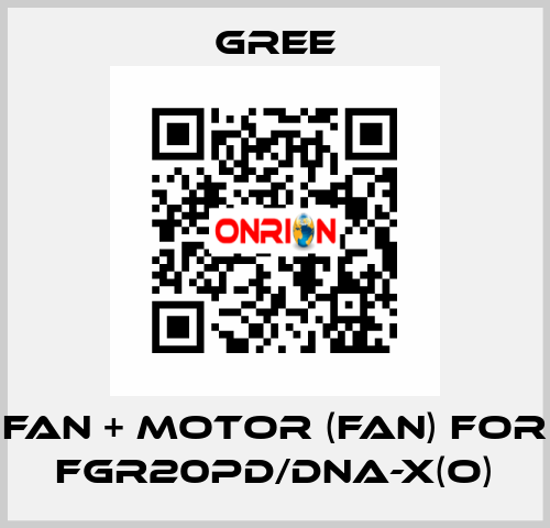 Fan + motor (fan) for FGR20Pd/DNa-X(O) Gree