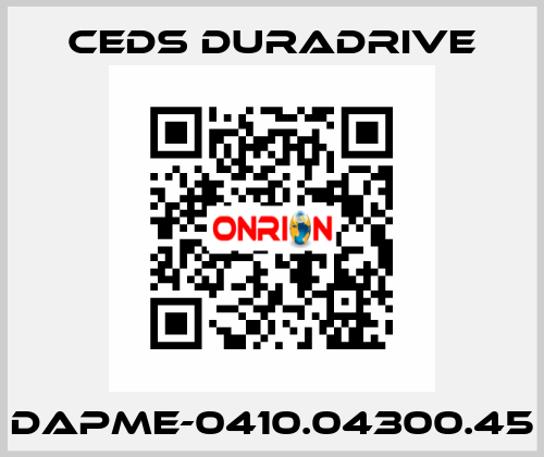 DAPME-0410.04300.45 Ceds Duradrive