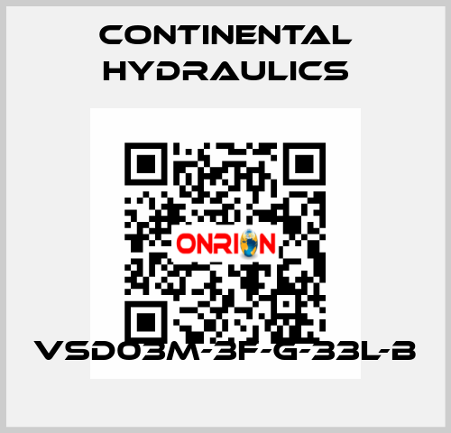 VSD03M-3F-G-33L-B Continental Hydraulics