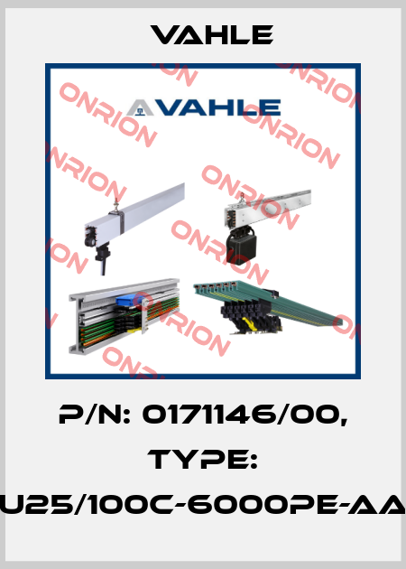 P/n: 0171146/00, Type: U25/100C-6000PE-AA Vahle