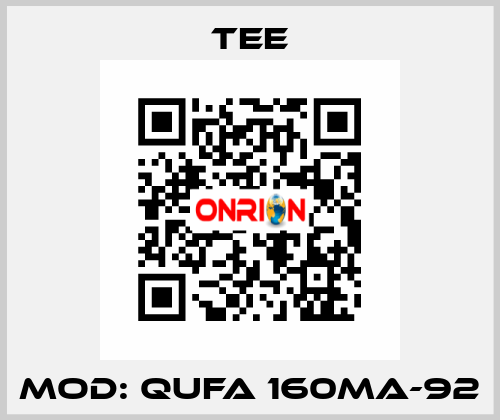 Mod: QUFA 160MA-92 TEE