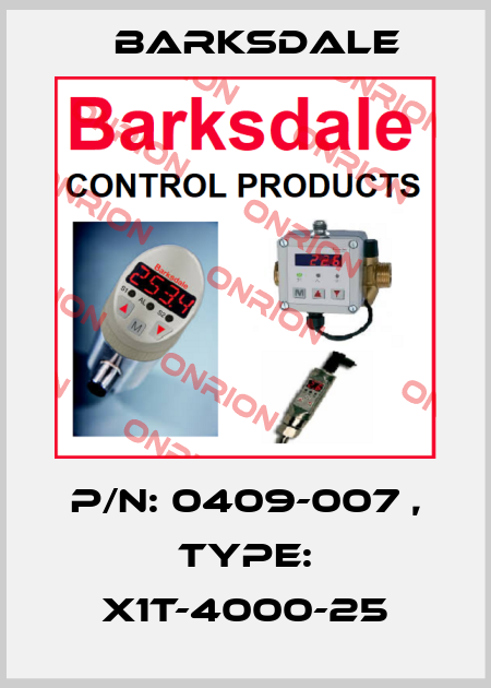 Barksdale-X1T-400-25 price