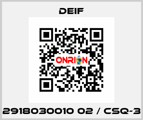 2918030010 02 / CSQ-3 Deif