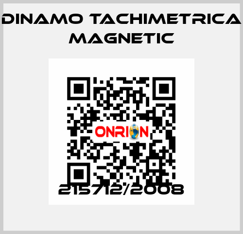 215712/2008 Dinamo Tachimetrica Magnetic