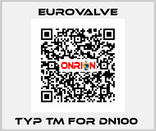 TYP TM FOR DN100  Eurovalve
