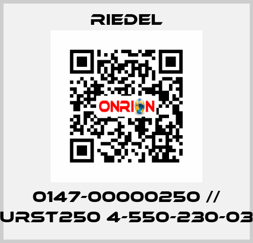 0147-00000250 // URST250 4-550-230-03 Riedel