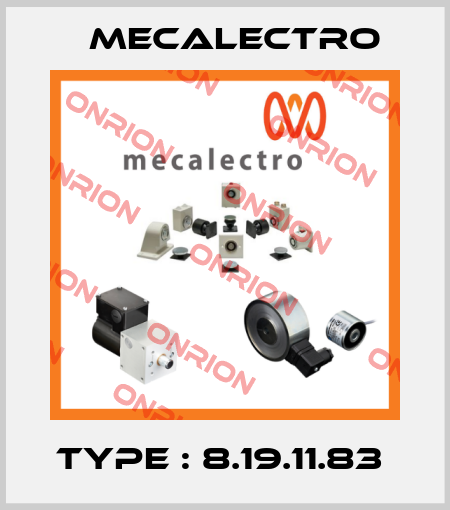 TYPE : 8.19.11.83  Mecalectro