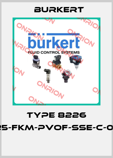 Type 8226 8225-fKM-PVOF-SSE-C-0.001  Burkert