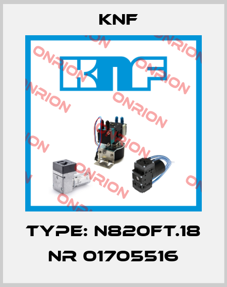 Type: N820FT.18 Nr 01705516 KNF