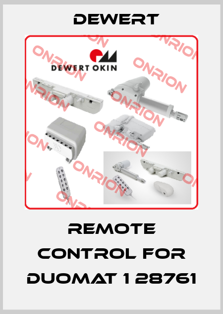 remote control for Duomat 1 28761 DEWERT