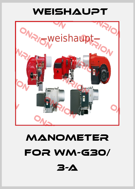manometer for WM-G30/ 3-A Weishaupt