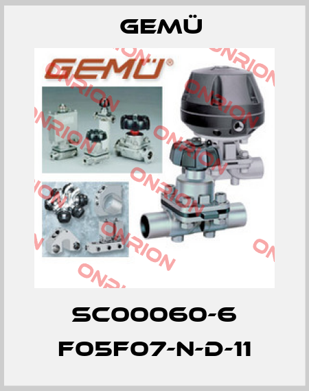 SC00060-6 F05F07-N-D-11 Gemü