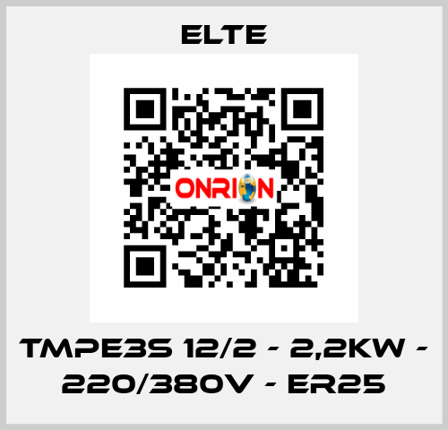 TMPE3S 12/2 - 2,2kW - 220/380V - ER25 Elte