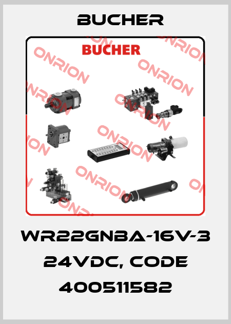 WR22GNBA-16V-3 24VDC, code 400511582 Bucher