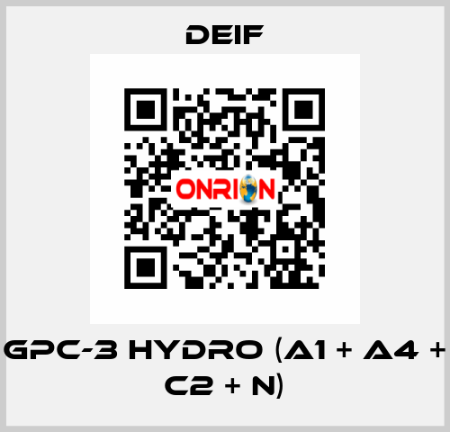 GPC-3 Hydro (A1 + A4 + C2 + N) Deif