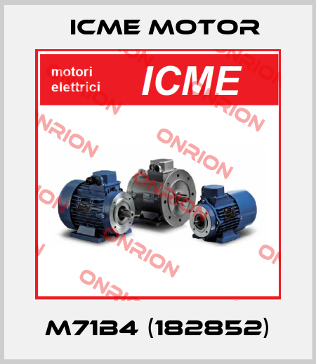 M71B4 (182852) Icme Motor
