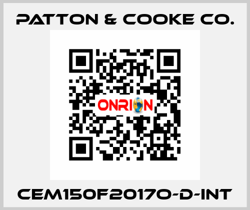 CEM150F2017O-D-INT Patton & Cooke Co.