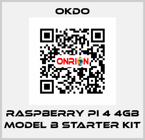 Raspberry Pi 4 4GB Model B Starter Kit Okdo