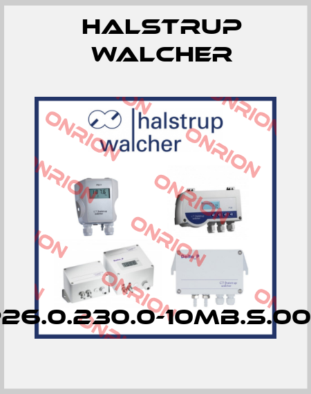 P26.0.230.0-10mB.S.000 Halstrup Walcher