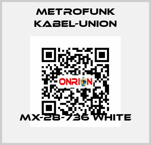 MX-28-736 white METROFUNK KABEL-UNION