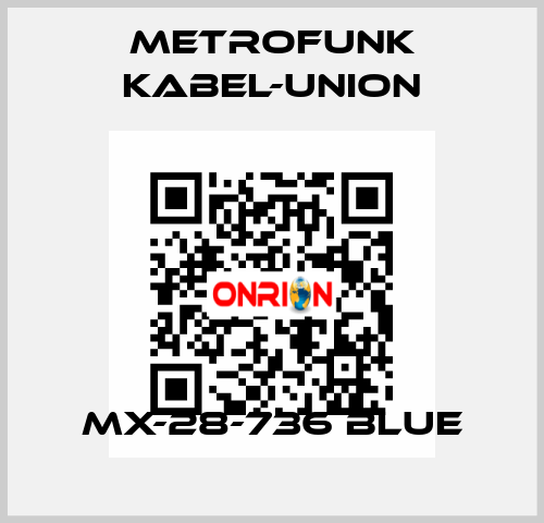 MX-28-736 blue METROFUNK KABEL-UNION