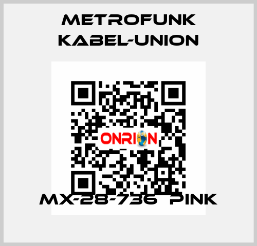 MX-28-736  pink METROFUNK KABEL-UNION