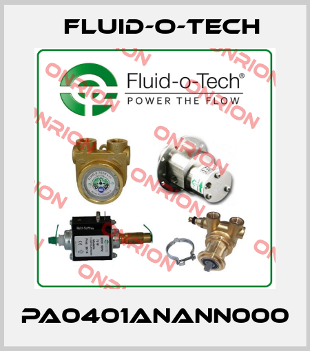 PA0401ANANN000 Fluid-O-Tech