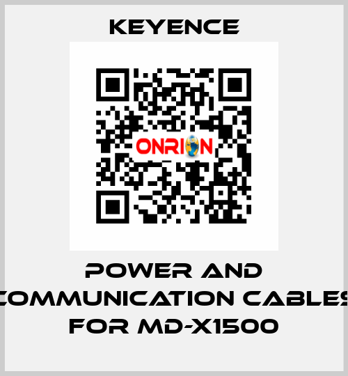 power and communication cables for MD-X1500 Keyence