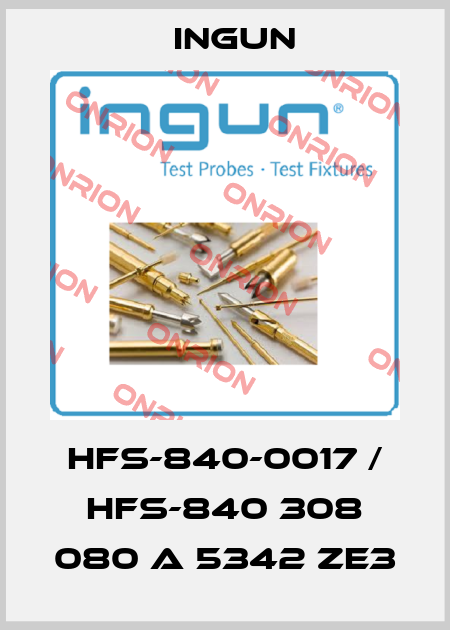HFS-840-0017 / HFS-840 308 080 A 5342 ZE3 Ingun