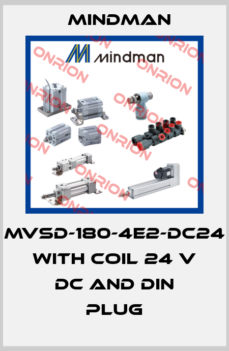 MVSD-180-4E2-DC24 with coil 24 V DC and DIN plug Mindman