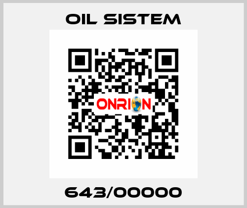 643/00000 Oil Sistem