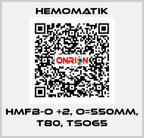 HMFB-O +2, O=550mm, T80, TSO65 Hemomatik