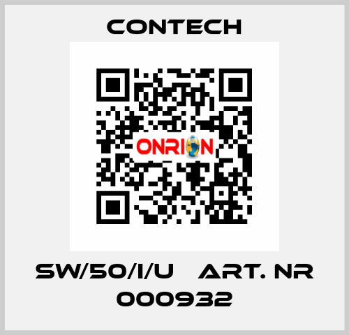 SW/50/I/U   Art. nr 000932 Contech