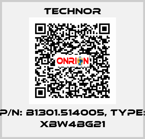 P/N: B1301.514005, Type: XBW4BG21 TECHNOR