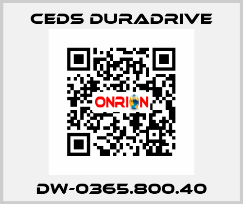 DW-0365.800.40 Ceds Duradrive