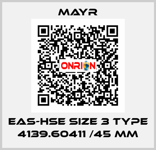 EAS-HSE size 3 Type 4139.60411 /45 mm Mayr