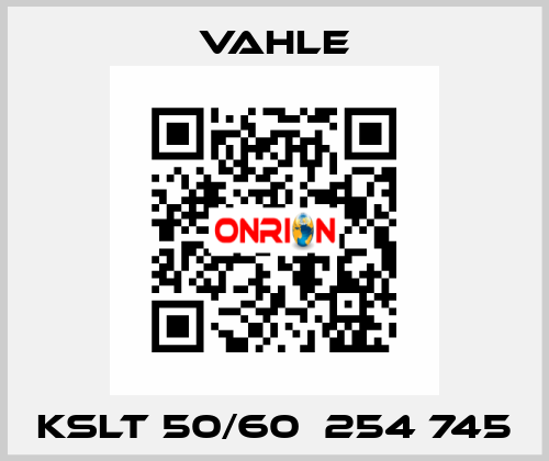 KSLT 50/60  254 745 Vahle